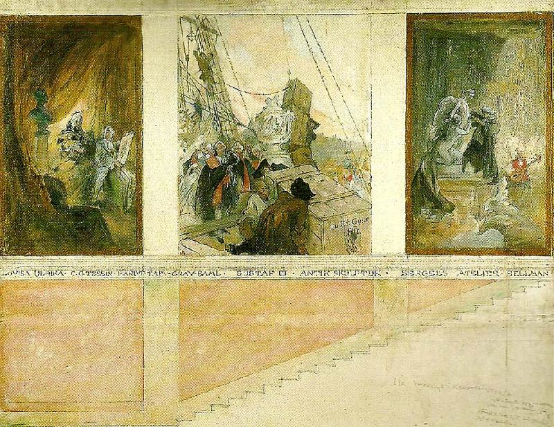 Carl Larsson ur sveriges konsthistoria Sweden oil painting art